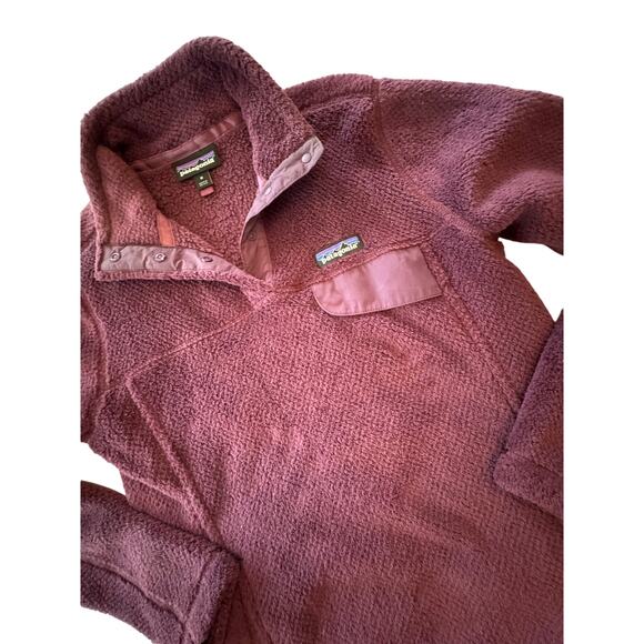Patagonia Women's Re-Tool Snap-T Pullover Grape Purple Medium‎ Fleece - Picture 4 of 8